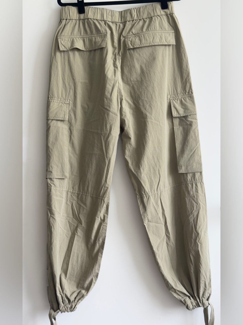 CLOSED Light Olive Men Cargo Parachute Pants Size 34 - Picture 6 of 11